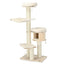 4-Layer 68.5-Inch Wooden Cat Tree Condo with Sisal Posts