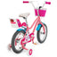 Vélo pour enfants Gbruno avec roues d'entraînement - 14 pouces