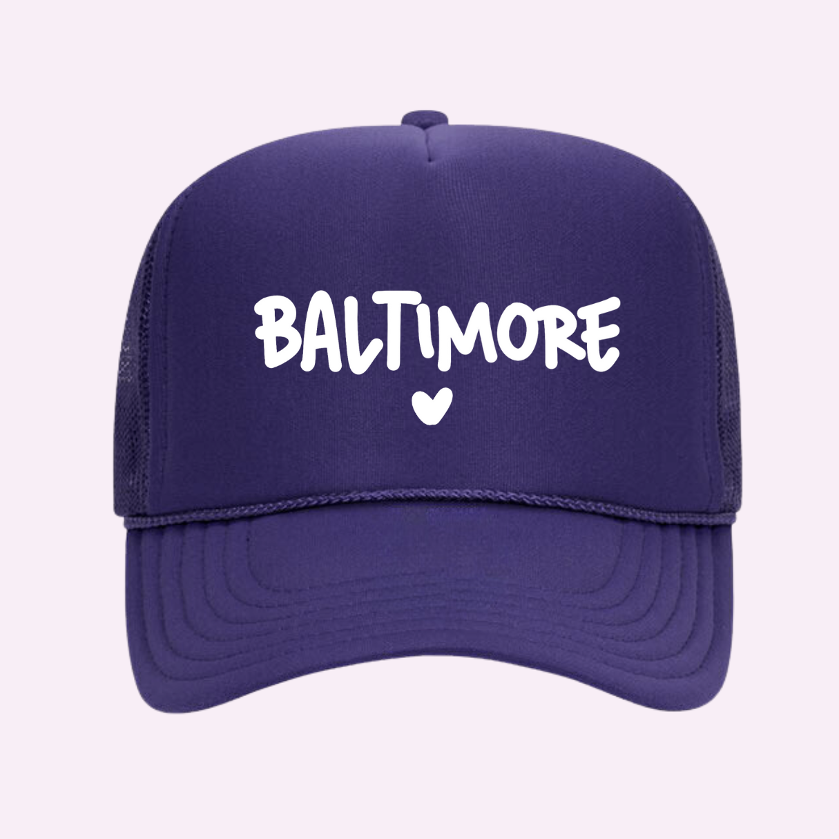 Casquette Trucker Imprimée I Love Baltimore