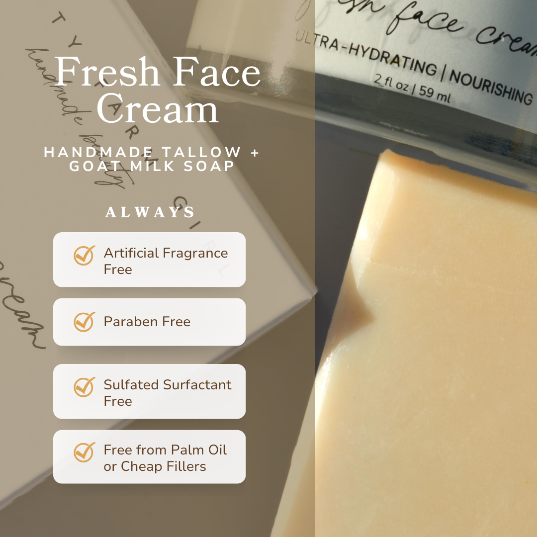 Barra facial de crema fresca