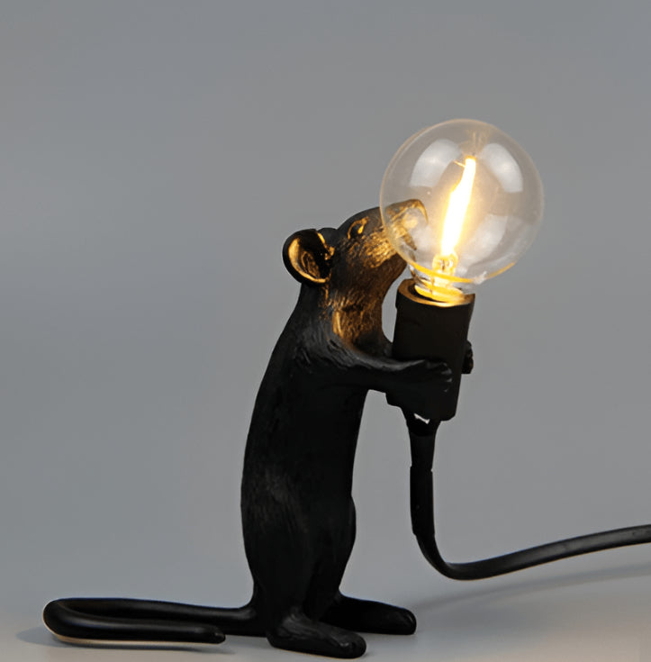 Lampe de bureau LED souris mignonne postmoderne pour décoration intérieure