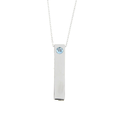 Pendentif de mode en topaze bleue naturelle en argent sterling