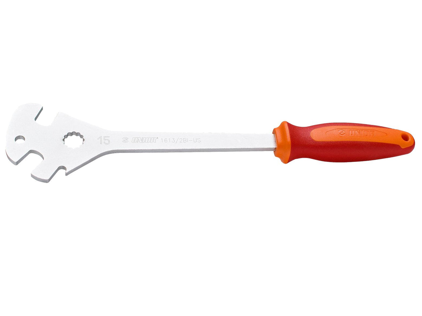 Herramienta de llave de pedal profesional Unior con abridor de botellas