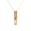 .06ct Zircon Diamond Pendant in 10KT Yellow Gold
