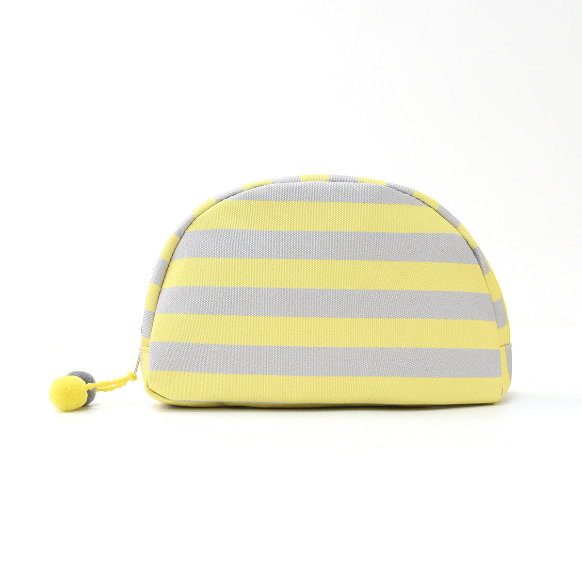 Trousse de maquillage en forme de coquillage rayé pour un usage quotidien