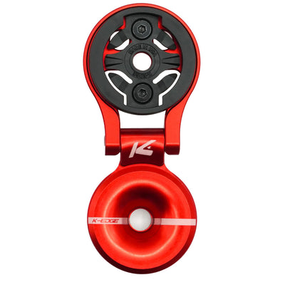 K-Edge Garmin Race Stem Mount with Adjustable Top Cap - Red