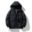 Men's Thickened Cotton-Padded Hoodie Coat for Winter