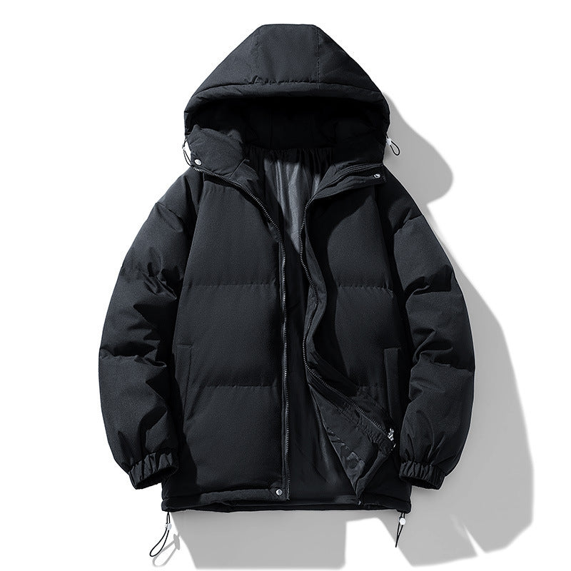 Men's Thickened Cotton-Padded Hoodie Coat for Winter