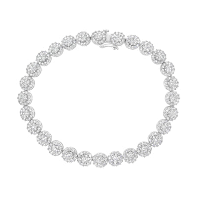 Pulsera de Tenis de Diamantes en Oro Blanco de 14K