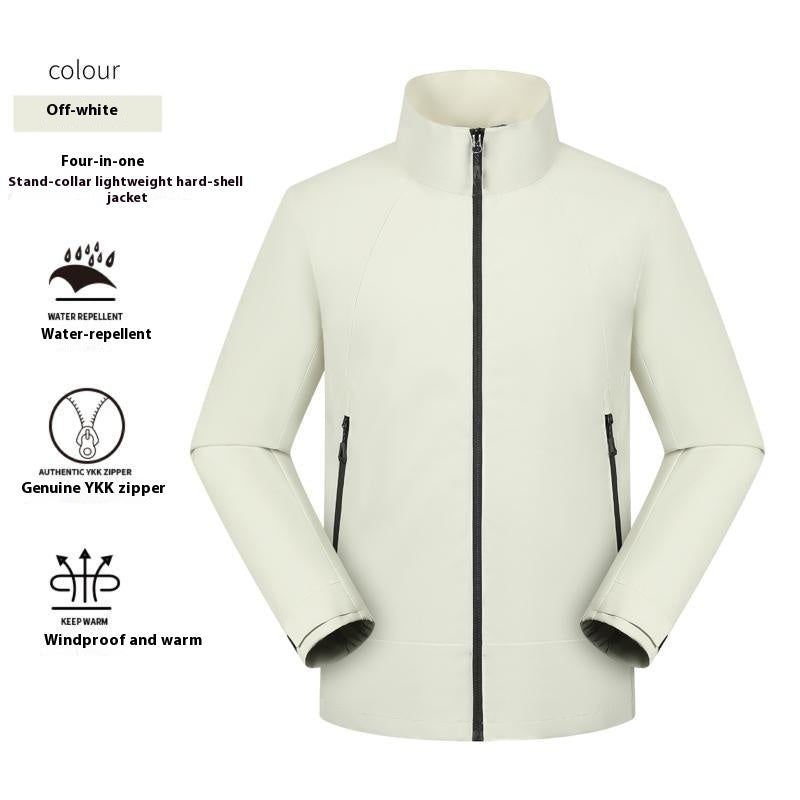 Thin Waterproof Stand Collar Jacket for Men