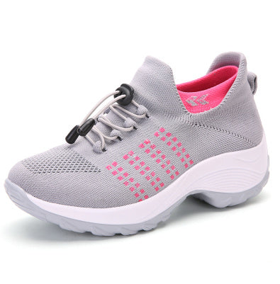 Large Size Women's High Elastic Breathable Sports Shoes