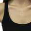 Collier Pendentif en Or Blanc 10K avec Diamant Rond de 1/4 Carat