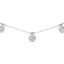 Collar de diamantes en racimo de oro blanco de 10K con 3.0 cttw - 18"