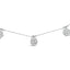 Collar de diamantes en racimo de oro blanco de 10K con 3.0 cttw - 18"
