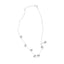Collar de diamantes en racimo de oro blanco de 10K con 3.0 cttw - 18"