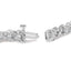 Bracelet de tennis en or blanc 10K avec diamants en sertissage - 3.00 Cttw