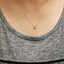 Collar de Colgante de Media Luna de Diamante en Oro Blanco de 10K