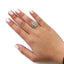 10K Yellow Gold 1.0 Cttw Diamond Woven Bypass Ring