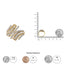 10K Yellow Gold 1.0 Cttw Diamond Woven Bypass Ring