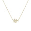 Pendentif en diamant en or jaune 10K en forme de feuille et de branche