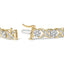 Bracelet en or jaune 10K avec diamants 'XOXO' au design floral