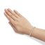 Bracelet en or jaune 10K avec diamants 'XOXO' au design floral