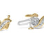 Bracelet en or jaune 10K avec diamants en design floral