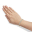 Bracelet en or jaune 10K avec diamants en design floral