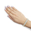 10k Yellow Gold 5.00 Cttw Diamond Oval Banded Link Bracelet - 7"