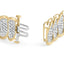 10k Yellow Gold 5.00 Cttw Diamond Oval Banded Link Bracelet - 7"