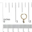 Boucles d'oreilles créoles en or jaune 10K avec saphir bleu en forme de poire et diamants