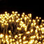 10M LED String Lights with 100 Flashing Bulbs & Black Wire