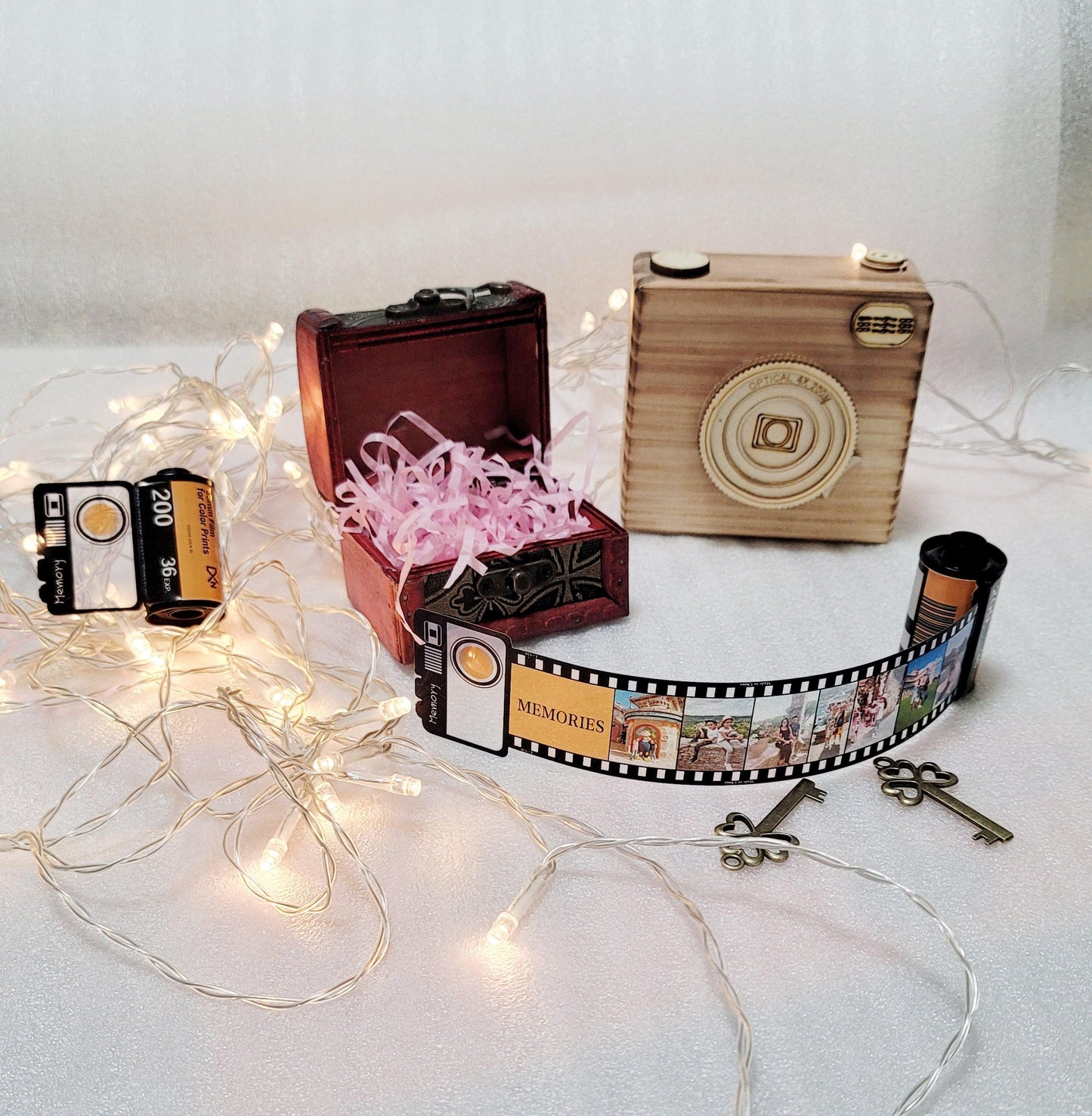 Album de porte-clés photo personnalisé - Ensemble de 10 pièces