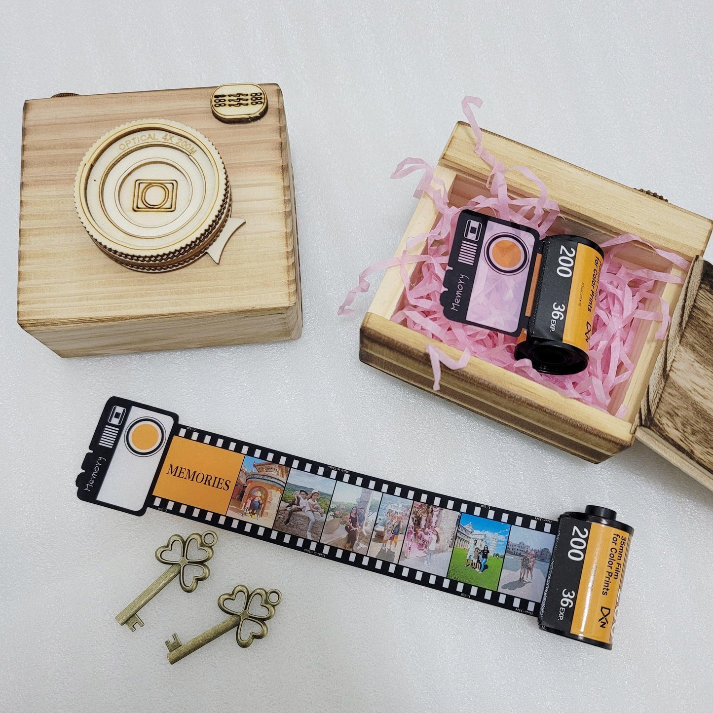Album de porte-clés photo personnalisé - Ensemble de 10 pièces
