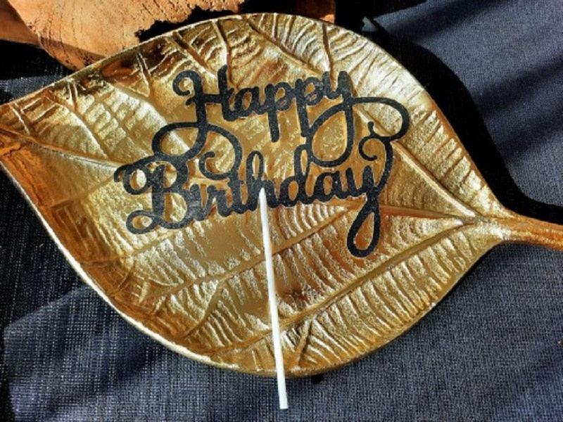 Ensemble de 10 pièces de décorations de gâteau d'anniversaire scintillantes