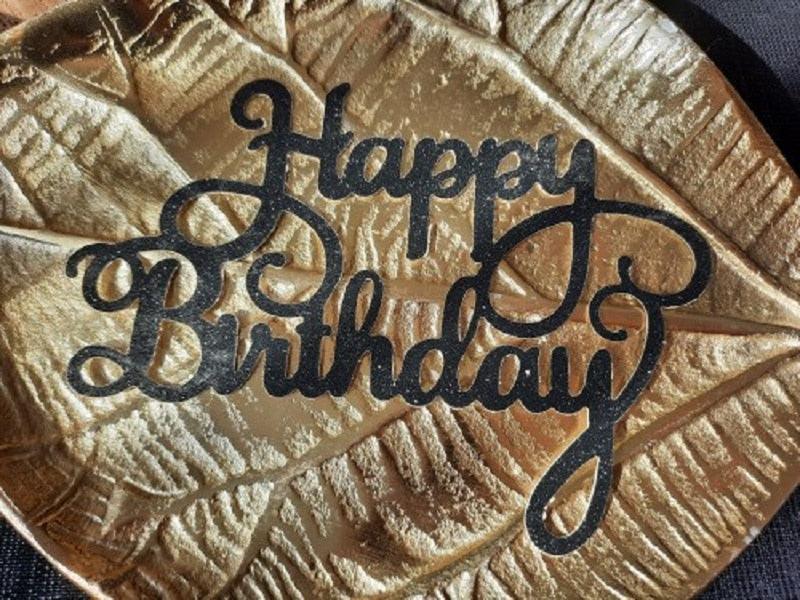 Ensemble de 10 pièces de décorations de gâteau d'anniversaire scintillantes