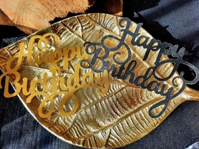 Ensemble de 10 pièces de décorations de gâteau d'anniversaire scintillantes