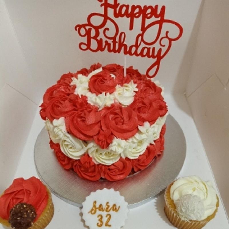 Ensemble de 10 pièces de décorations de gâteau d'anniversaire scintillantes