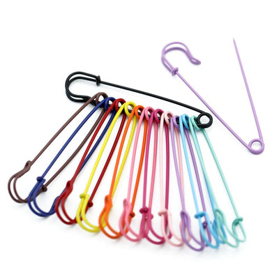 10Pcs Large Heavy Duty Metal Safety Pins for Crafting