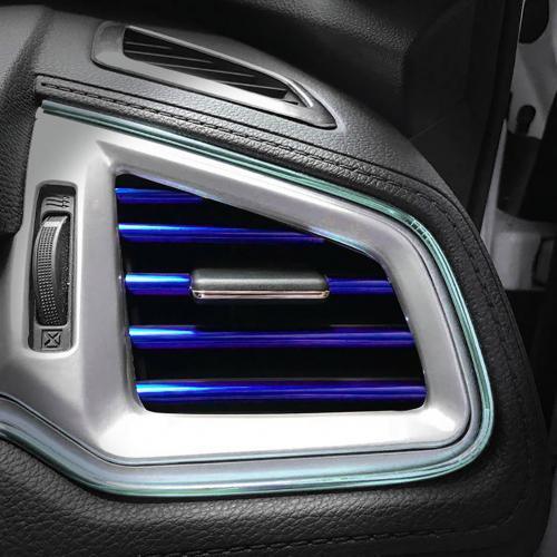 10Pcs Tiras de Acabado para Ventilación de Aire Acondicionado de Coche Universal