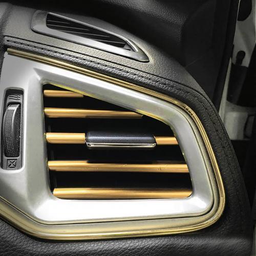 10Pcs Tiras de Acabado para Ventilación de Aire Acondicionado de Coche Universal