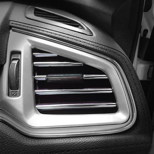 10Pcs Tiras de Acabado para Ventilación de Aire Acondicionado de Coche Universal