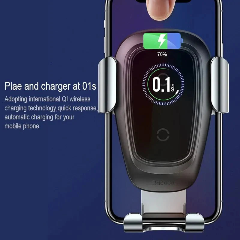 10W Wireless Charger and Car Phone Holder