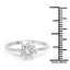 Bague en cluster de diamant blanc de 0,18 carat en or blanc 14K