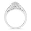Anillo de Compromiso de Diamante Blanco Genuino de 0.25 Quilates en Oro Blanco de 14K
