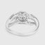 Anillo de Compromiso de Diamante Blanco Genuino de 0.25 Quilates en Oro Blanco de 14K