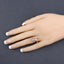 Anillo de Compromiso de Diamante Blanco Genuino de 0.29 Quilates en Oro Rosa de 14K