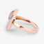 Anillo de Compromiso de Diamante Blanco Genuino de 0.29 Quilates en Oro Rosa de 14K