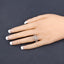 Anillo Cruzado de Diamante Blanco de 0.72 Quilates en Oro Blanco de 14K