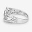 Anillo Cruzado de Diamante Blanco de 0.72 Quilates en Oro Blanco de 14K